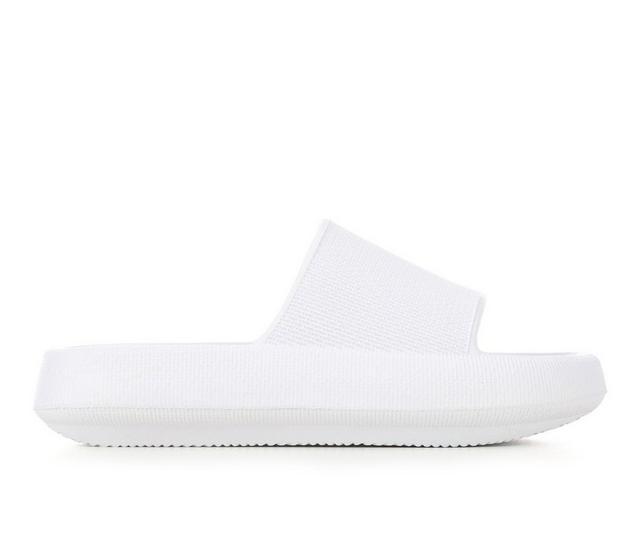 Women's MIA Camyl Platform Slides in White color