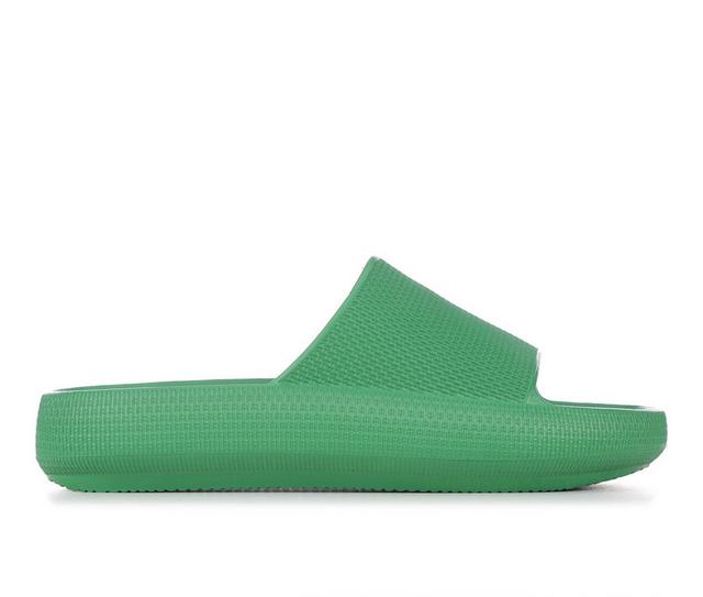 Women's MIA Camyl Platform Slides in Green color