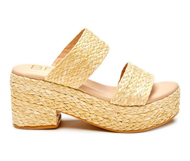 Women's Beach by Matisse Ocean Ave Platform Dress Sandals in Natural color