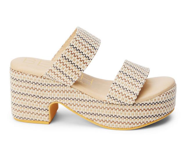 Women's Beach by Matisse Ocean Ave Platform Dress Sandals in Ivory Mosaic color