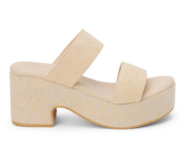 Women's Beach by Matisse Ocean Ave Platform Dress Sandals in Beige Multi color