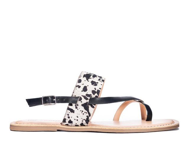 Women's Chinese Laundry Reeba Sandals in White/Black color