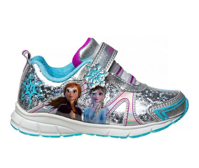 Girls' Disney Toddler & Little Kid CH18660 Frozen II Sneakers in Silver/Blue color