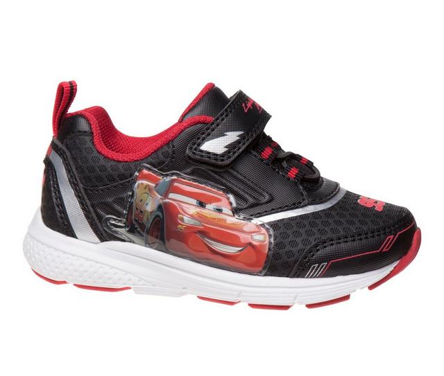 Boys' Disney Toddler & Little Kid CH17145C Cars Light-Up Sneakers in Black/Red color