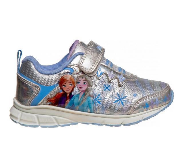 Girls' Disney Toddler & Little Kid CH87377C Frozen II Light-Up Sneakers in Silver/Blue color
