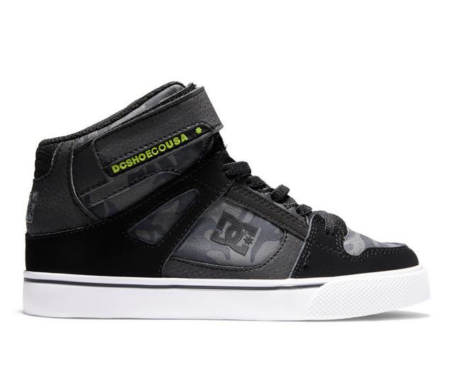 Boys' DC Little Kid & Big Kid Pure EV High-Top Sneakers in Black/Camo color