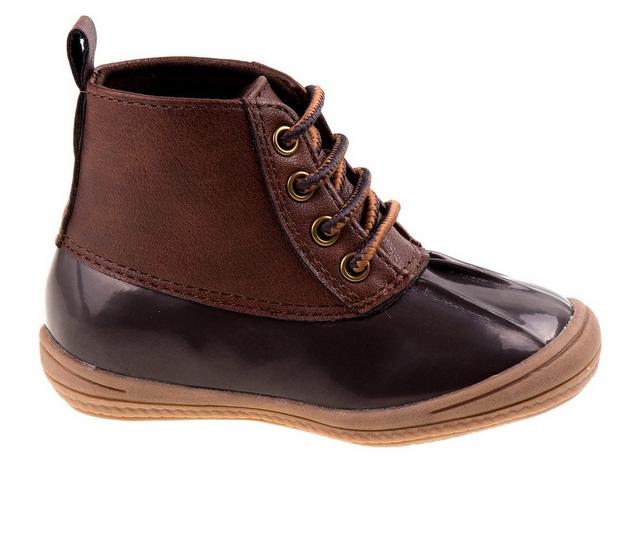 Girls' Smart Step Toddler High-Top Duck Boots in Brown/Brown color