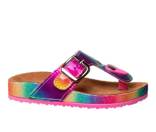 Girls' Kensie Girl Little Kid & Big Kid Cork Sole Sandals in Multi Glitter color