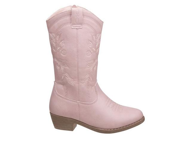 Girls' Kensie Girl Little Kid & Big Kid Zip-Up Cowboy Boots in Pink color