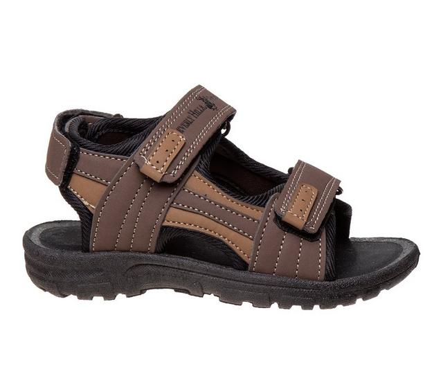 Boys' Beverly Hills Polo Club Toddler Open Toe Sport Outdoor Sandals in Brown color