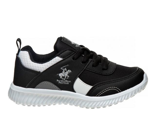 Boys' Beverly Hills Polo Club Little Kid & Big Kid Lace-Up Sneakers in Black color