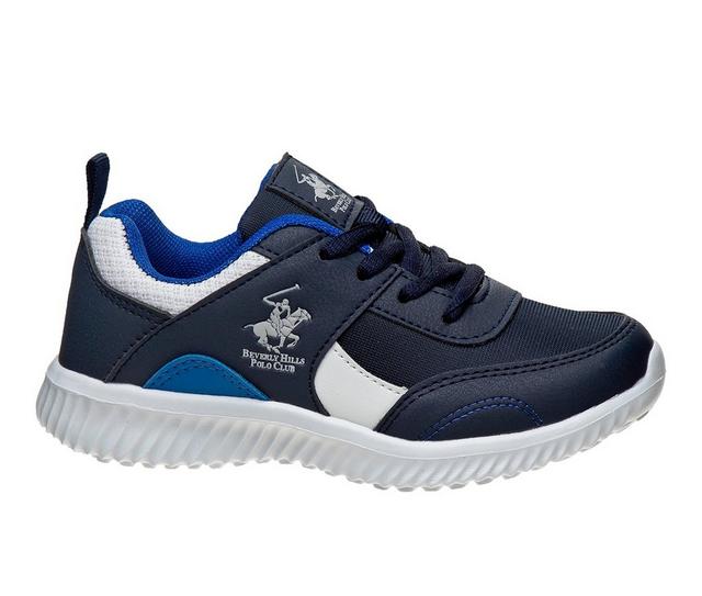 Boys' Beverly Hills Polo Club Little Kid & Big Kid Lace-Up Sneakers in Navy color