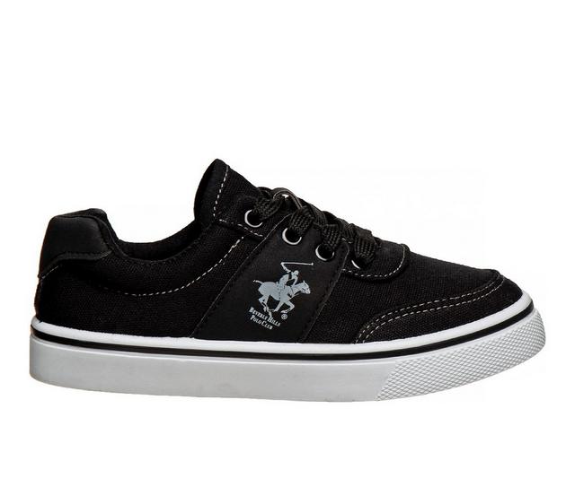 Boys' Beverly Hills Polo Club Little Kid & Big Kid Lace-Up Casual Sneakers in Black/Grey color