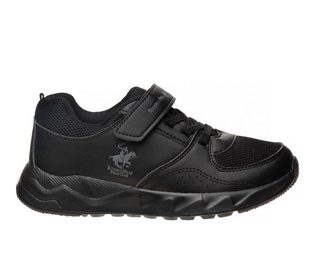 Boys' Beverly Hills Polo Club Little Kid & Big Kid BH87576M Velcro Sneakers in Black color