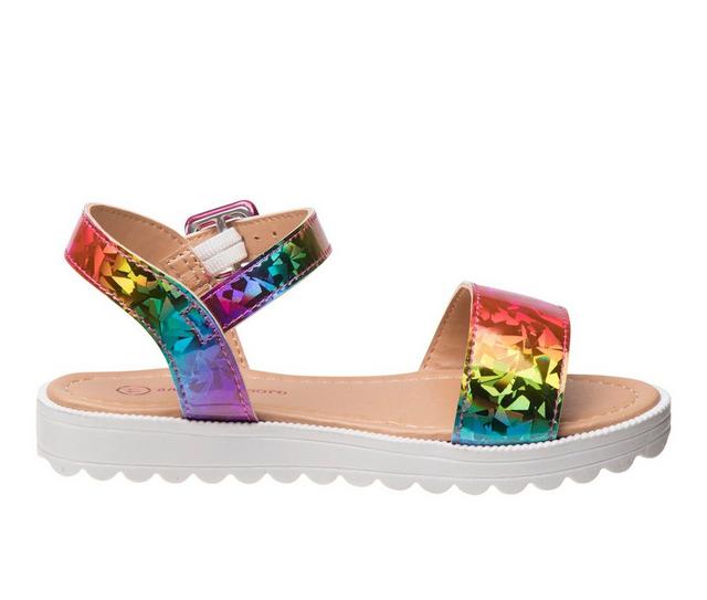 Girls' Nanette Lepore Little Kid & Big Kid White Sole NL88982S Sandals in Multi color