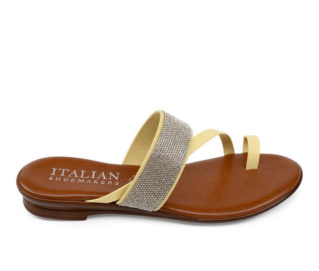 Women's Italian Shoemakers Ryann Sandals in Yellow color