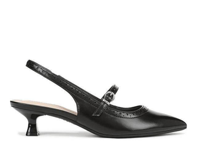 Women's LifeStride Marilyn Booties in Black Leather color