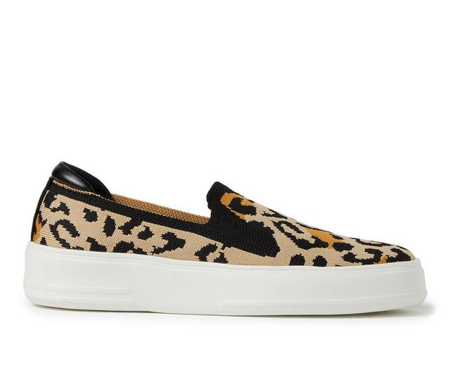 Women's Dearfoams OriginalComfort Sophie Slip-On Sneakers in Leopard color