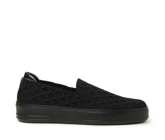 Women's Dearfoams OriginalComfort Sophie Slip-On Sneakers in Black 3 color