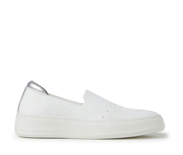 Women's Dearfoams OriginalComfort Sophie Slip-On Sneakers in White 2 color