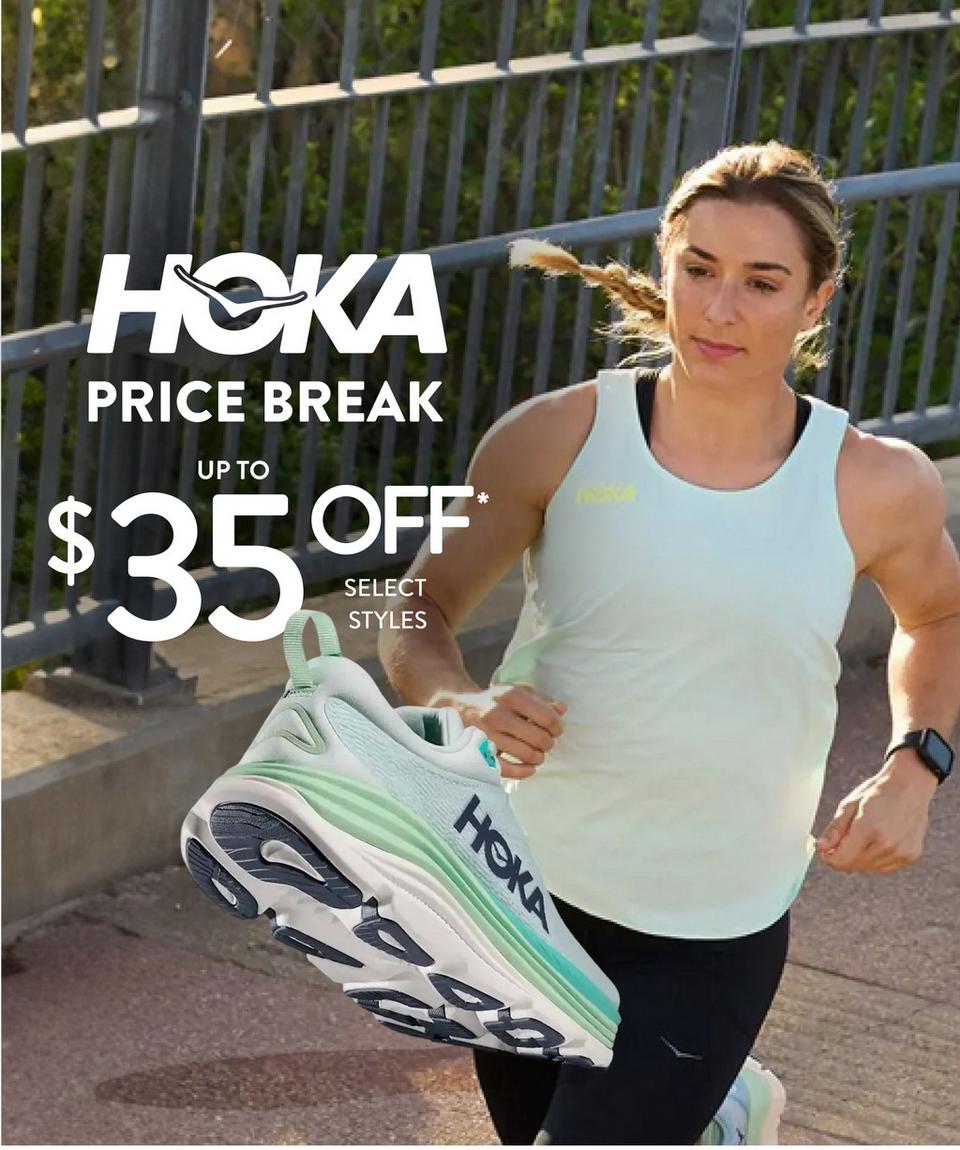 Save up to $35 off select Men's and Women's Hoka.