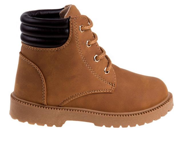 Kids' Rugged Bear Little Kid & Big Kid RB13207M Lace-Up Casual Boots in Tan color