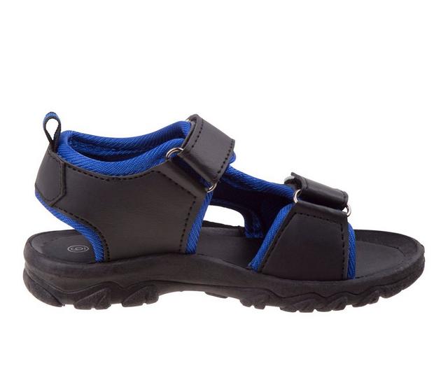 Boys' Rugged Bear Toddler RB81484S Open Toe Sport Sandals in Black/Blue color