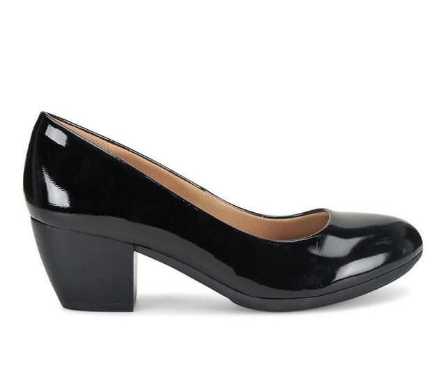 Women's Comfortiva Amora Pumps in Black Patent color