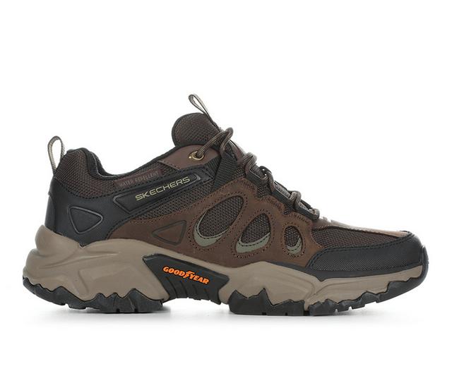 Men's Skechers 204486 Selvin Hiking Boots in Cocoa Leather color