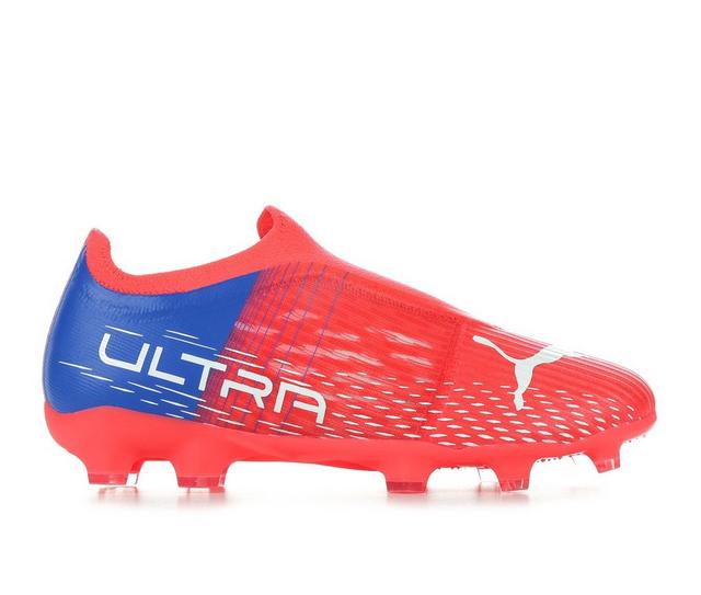 Kids' Puma Little Kid & Big Kid Ultra 3.3 Junior Soccer Cleats in Sunblaze/Blue color