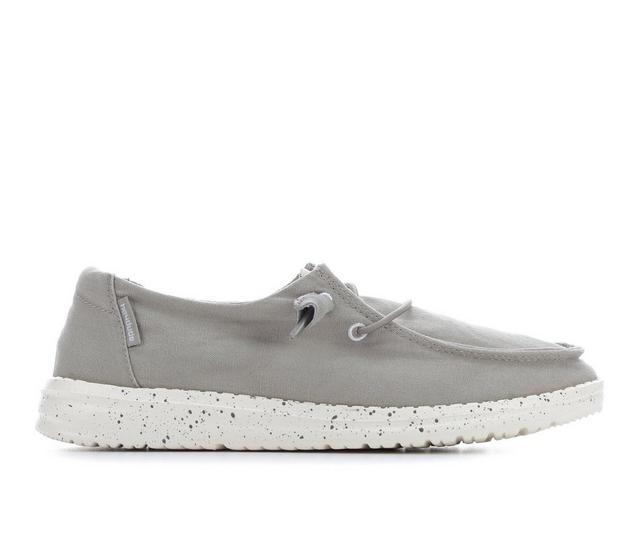 Women's HEYDUDE Wendy Slip-On Shoes in Grey color