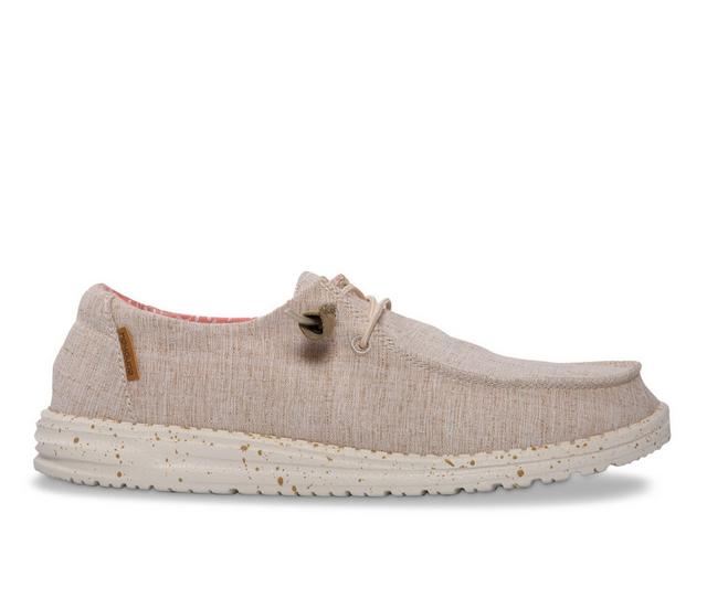 Women's HEYDUDE Wendy Casual Shoes in White Nut color