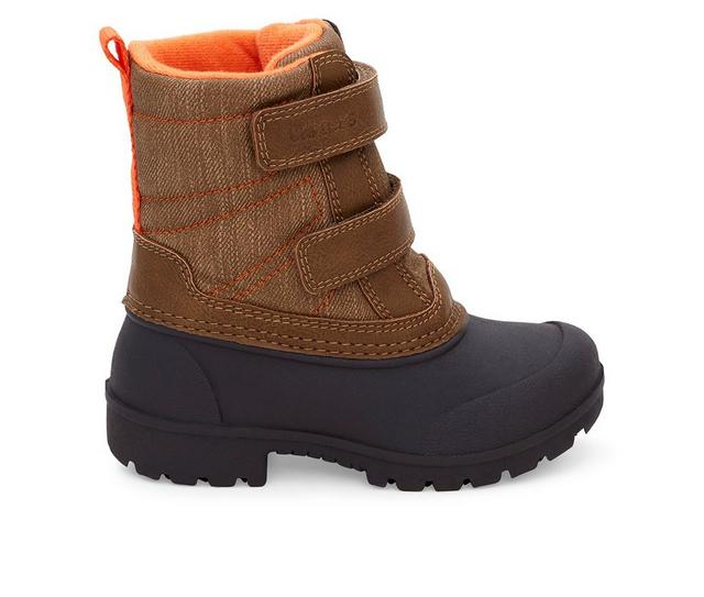 Girls' Carters Infant & Toddler & Little Kid Cold Weather Boots in Brown color