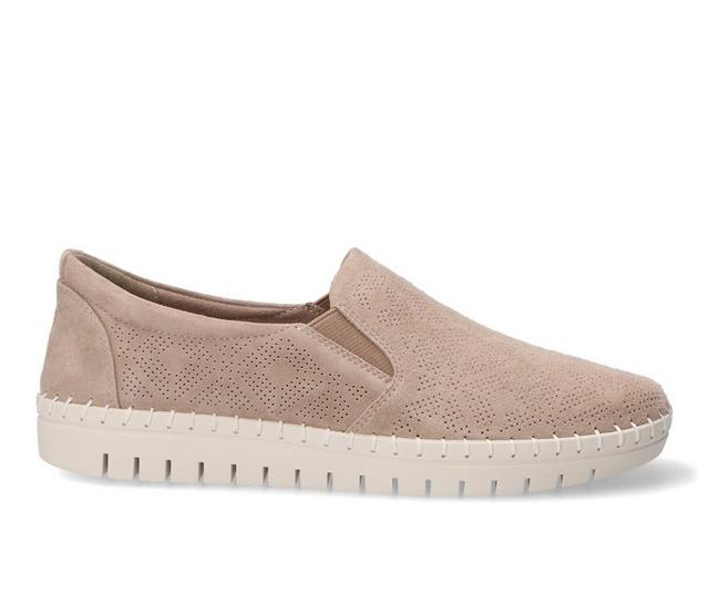 Women's Bella Vita Aviana Slip-On Shoes in Almond Kidsuede color