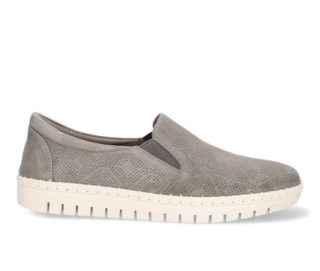 Women's Bella Vita Aviana Slip-On Shoes in Grey Kidsuede color