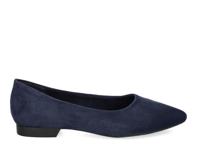 Women's Bella Vita Mireya Flats in Navy color