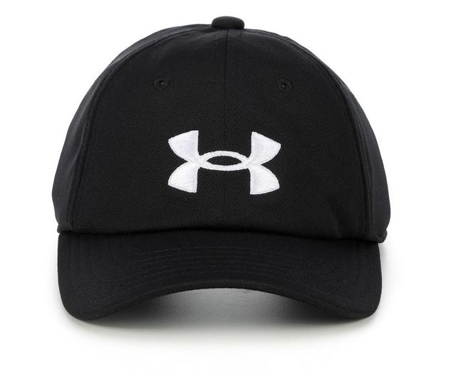 Under Armour Youth Blitzing Adjustable Hat in Black/White color