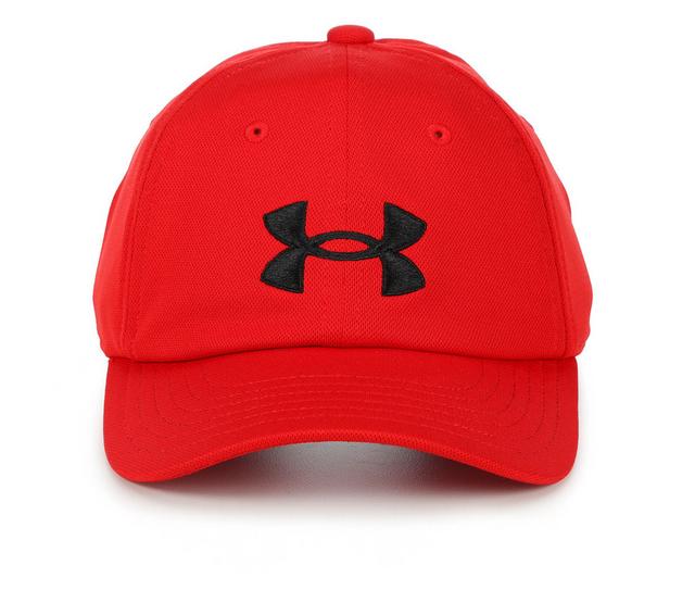 Under Armour Youth Blitzing Adjustable Hat in Red/Black color