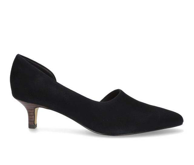 Women's Bella Vita Quilla Kitten Heel Pumps in Blk Sue Leather color