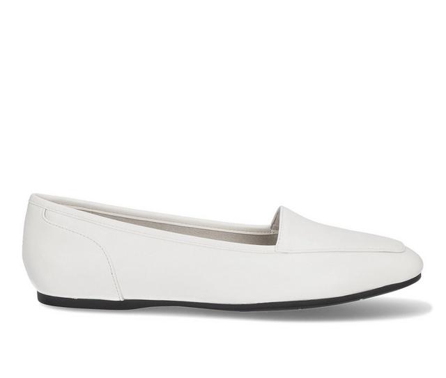 Women's Easy Street Thrill Flats in White color