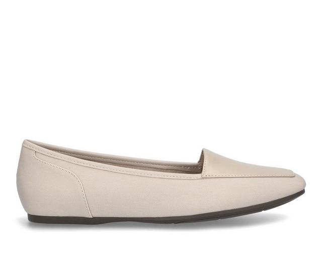 Women's Easy Street Thrill Flats in Oatmeal Lin Prt color