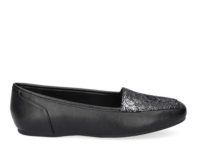Women's Easy Street Thrill Flats in BLK MTL Floral color