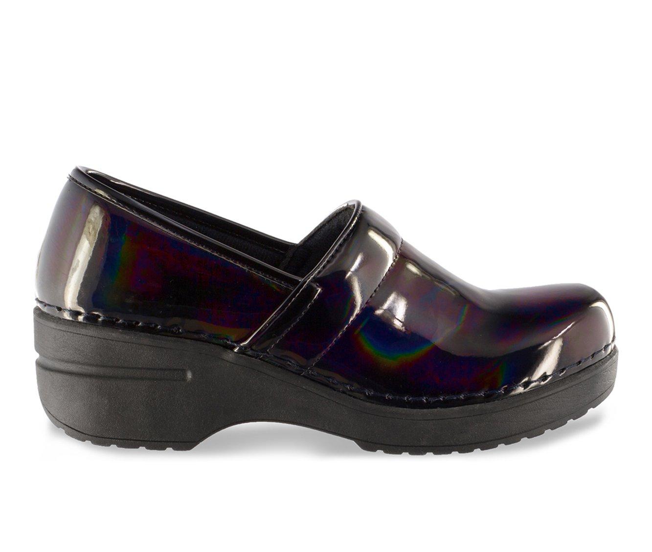 Iridescent clogs sale