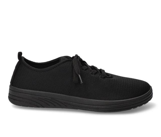 Women's Easy Street Command Casual Sneakers in Black Knit color