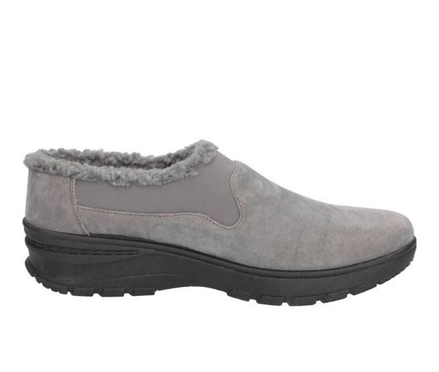 Women's Easy Street Duluth Cozy Mules in Grey color