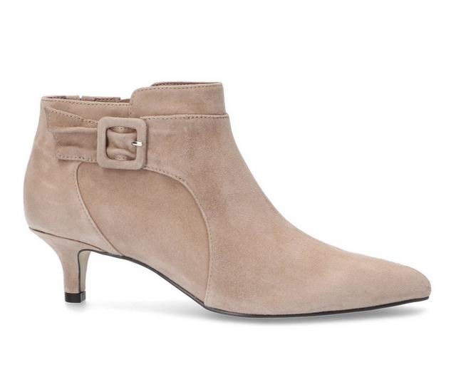 Women's Bella Vita Bindi Booties in Almond color