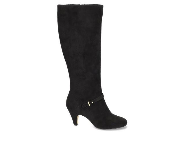 Women's Bella Vita Sasha Knee High Boots in Black Suede color