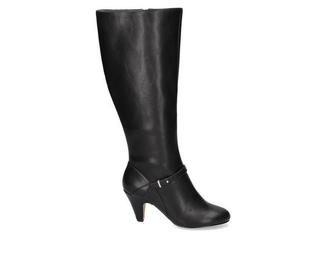 Women's Bella Vita Sasha Plus Wide Calf Knee High Boots in Black color