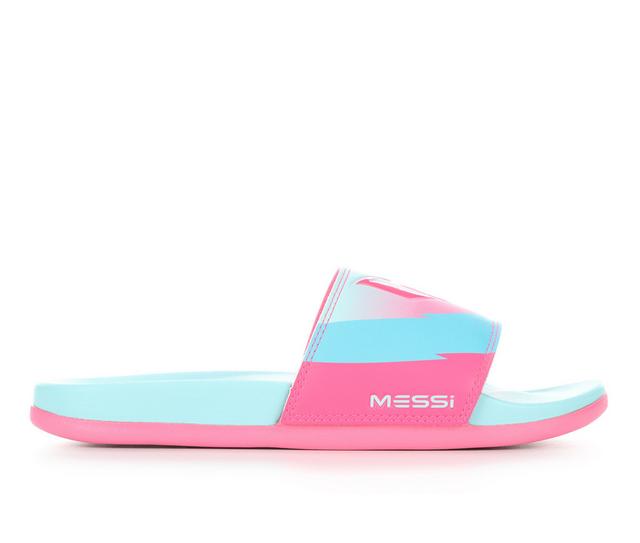 Women's Adidas Adilette Comfort Sport Slides in Aqua/Pink/Lucid color