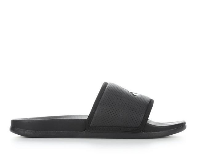 Women's Adidas Adilette Comfort Sport Slides in Black/Gold color